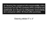 Government Warning / Cleaning Labels
